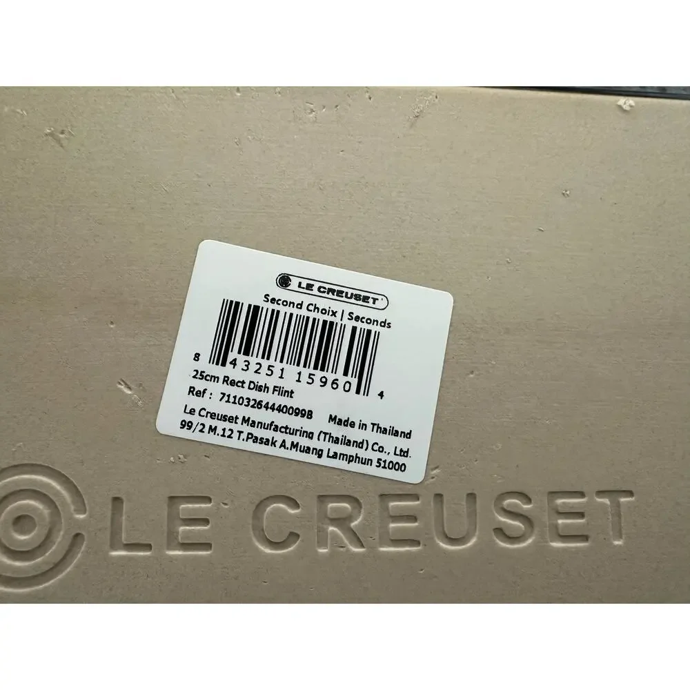 Le Creuset Classic GRADIENT FLINT Stoneware 7” x 5” Rectangular Baking Dish